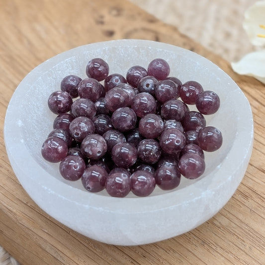 Lepidolith Perlen 6 mm