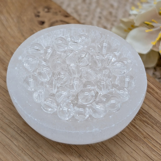 Bergkristall Perlen 6 mm