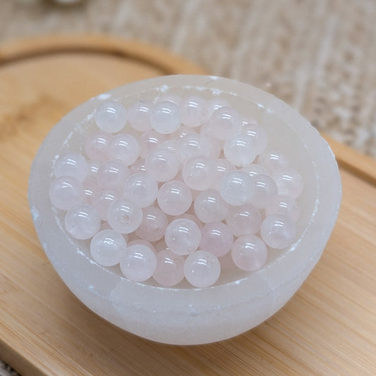 Rosenquarz Perlen 6 mm