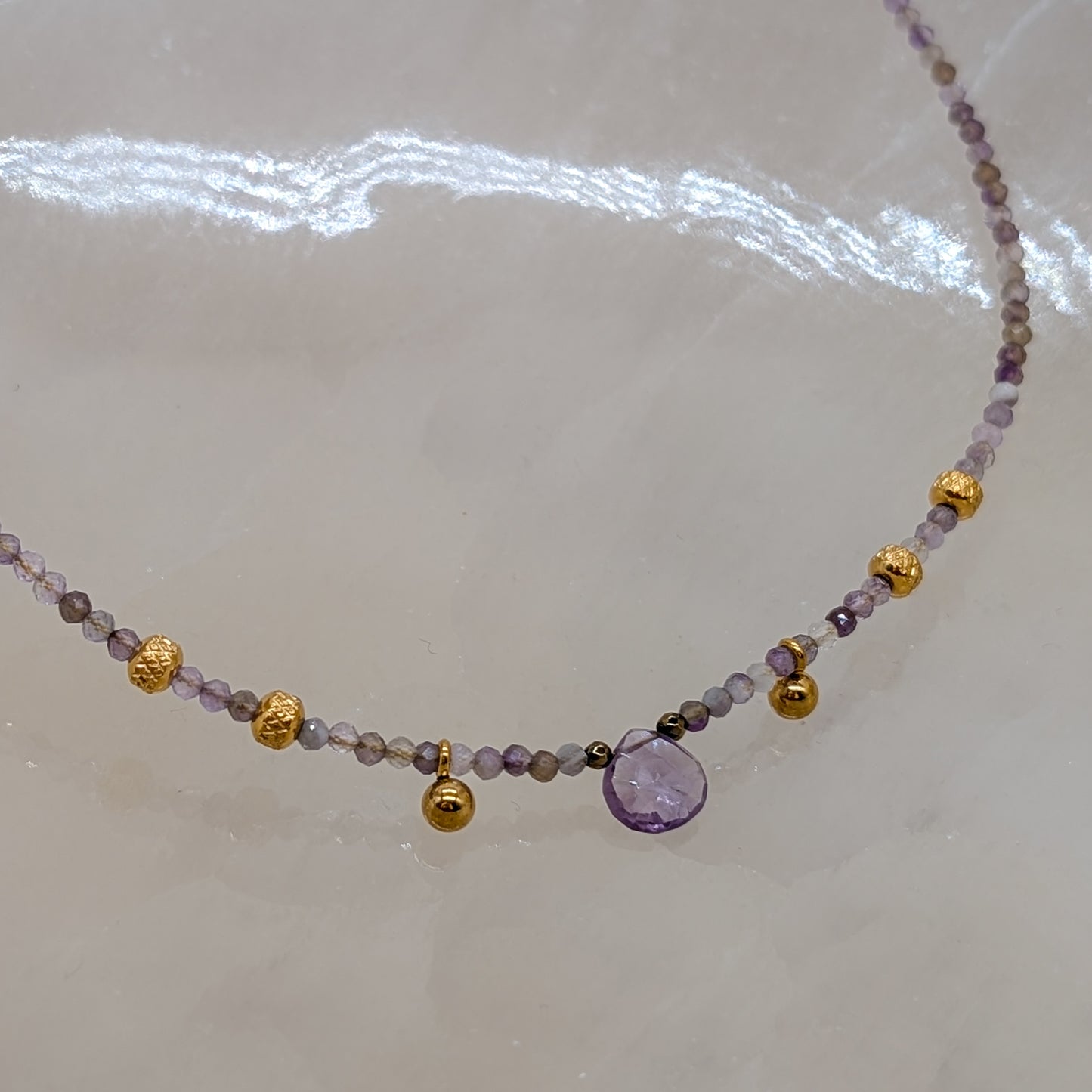 Amethyst Halskette mit Anhänger