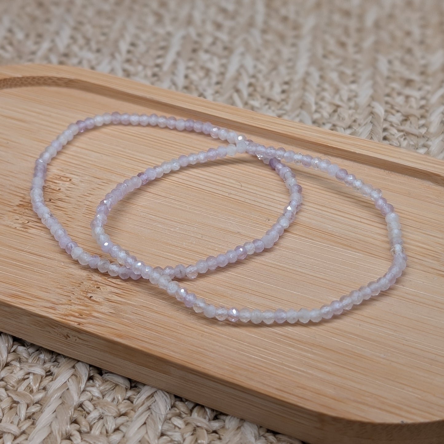 Lavendel Amethyst Armband facettiert 3mm