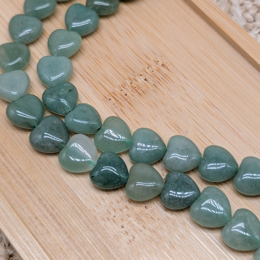 Herz Perle Grüner Aventurin