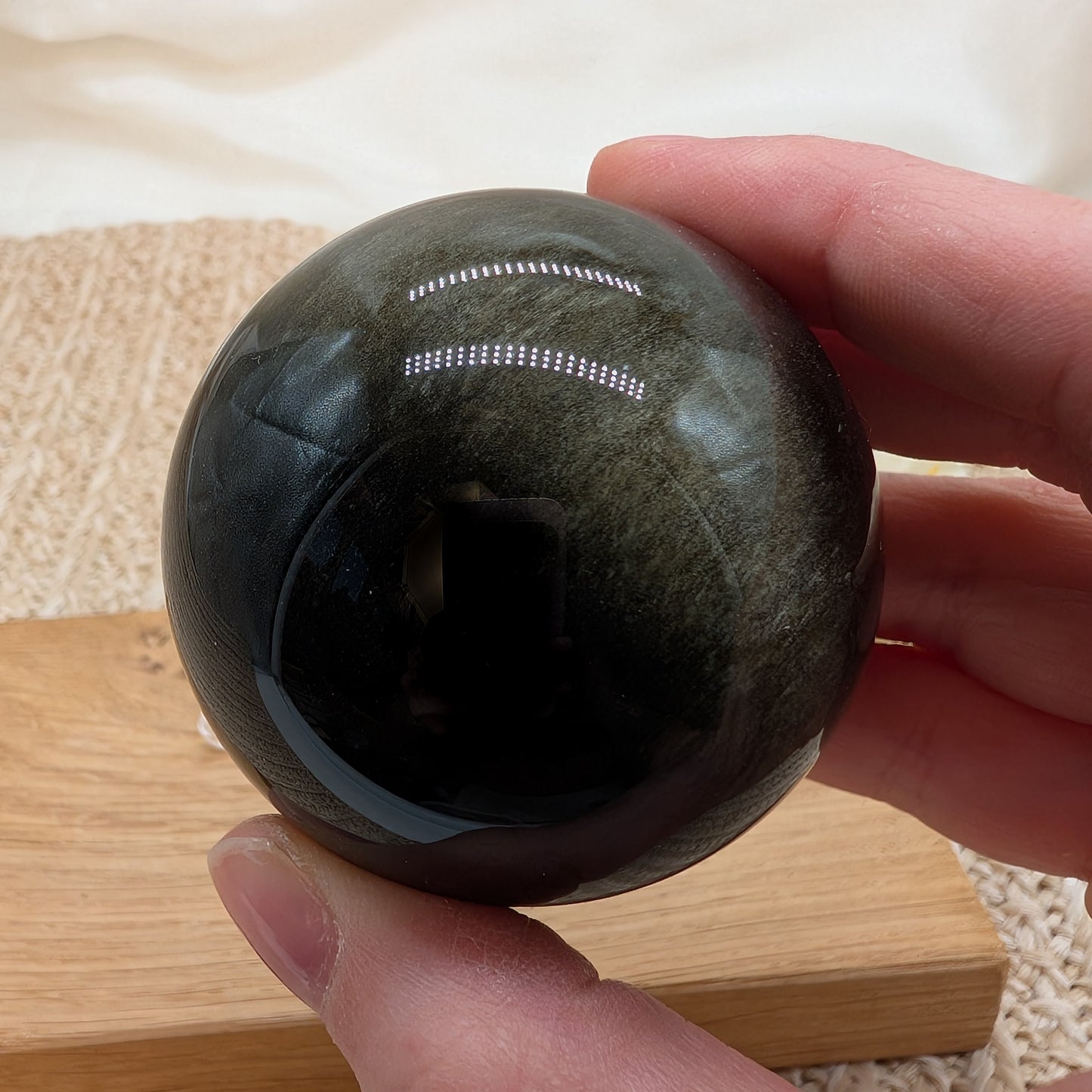 Gold Obsidian Kugel 5,5 cm