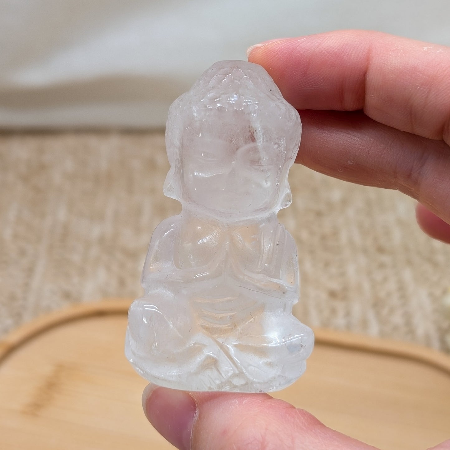 Bergkristall Buddha
