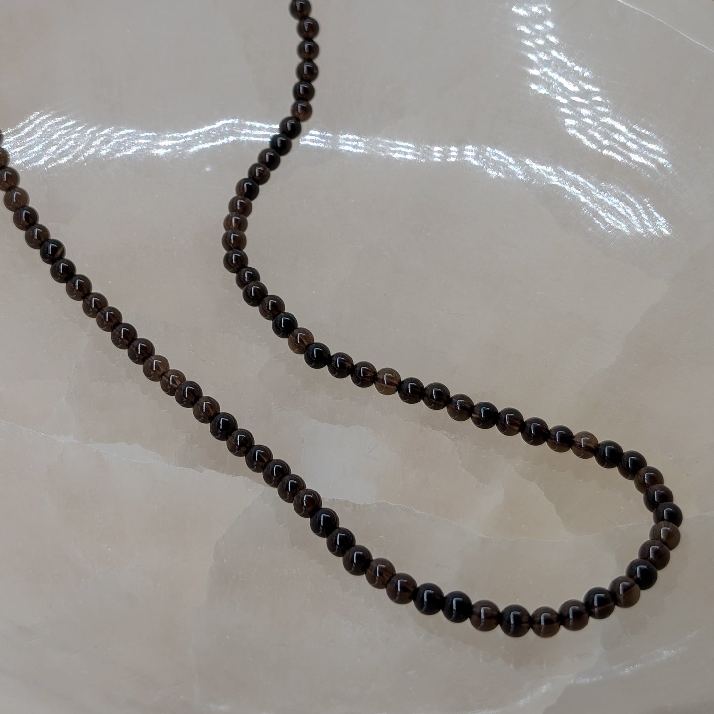 Rauchquarz Halskette 4 mm