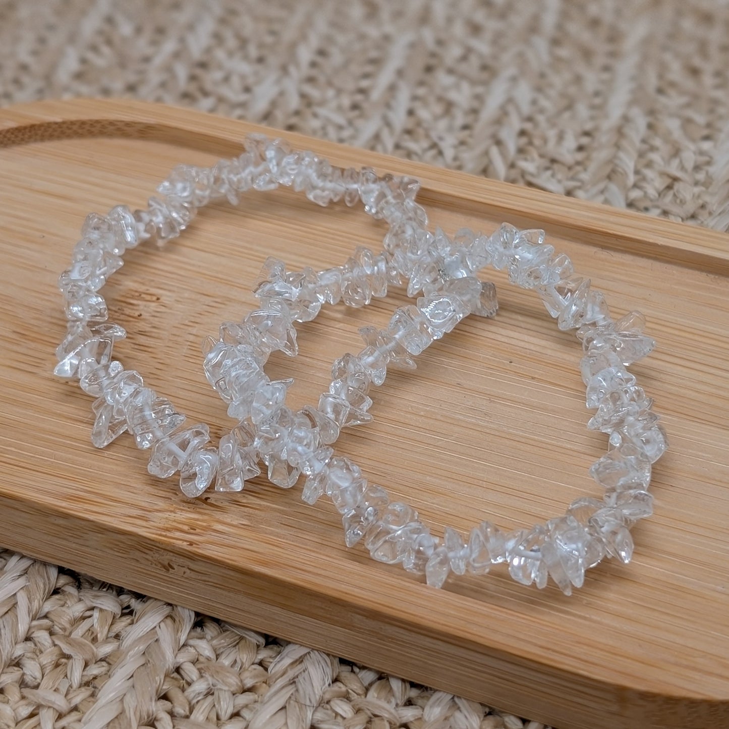 Zartes Bergkristall Splitterarmband