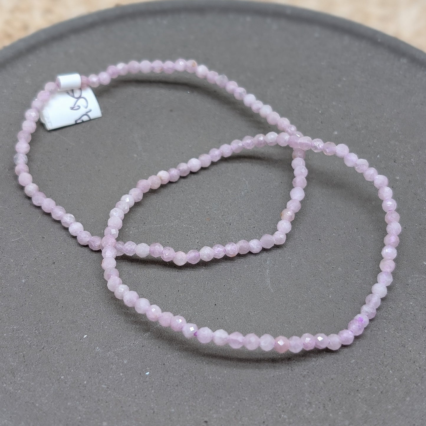 Kunzit Armband facettiert 3 mm