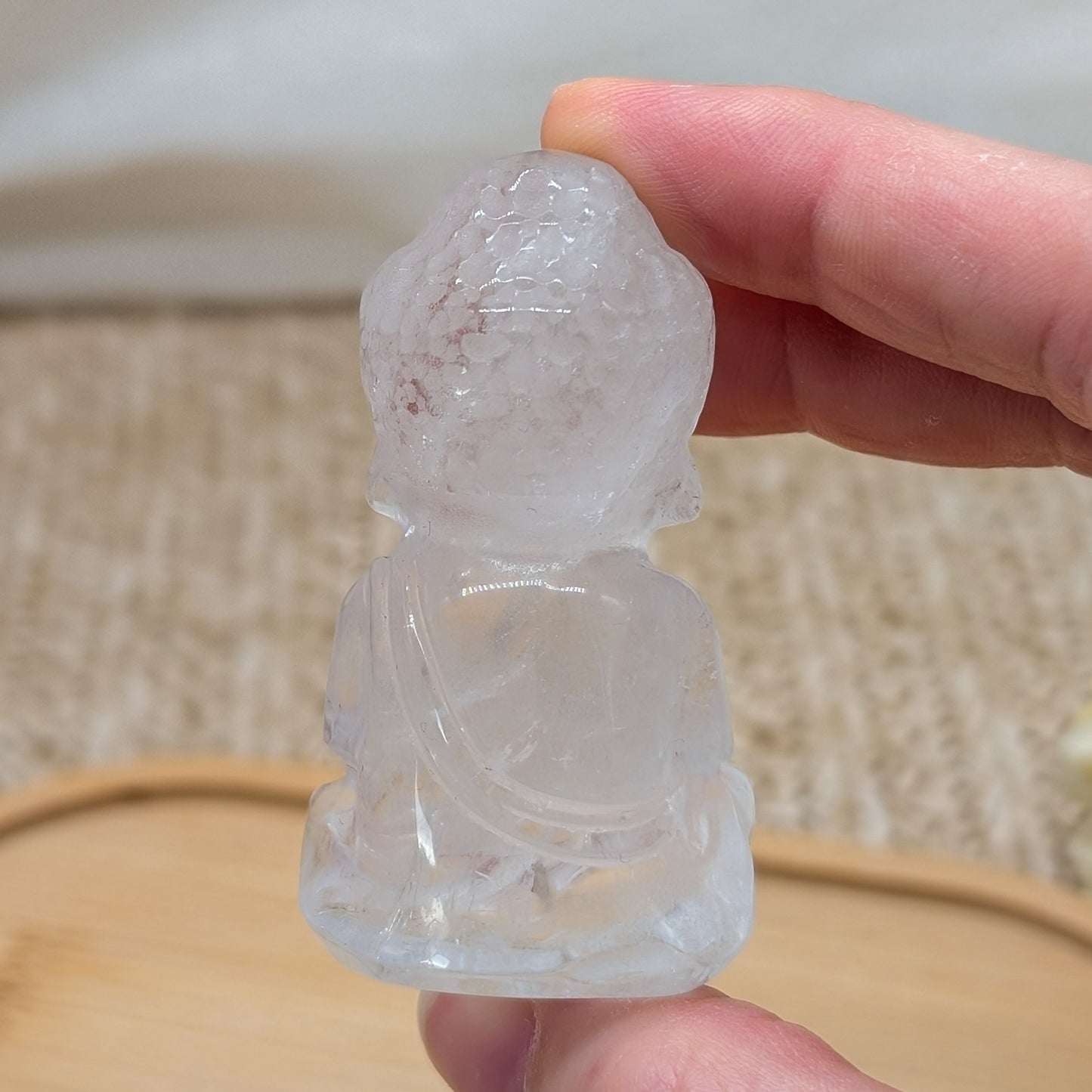 Bergkristall Buddha