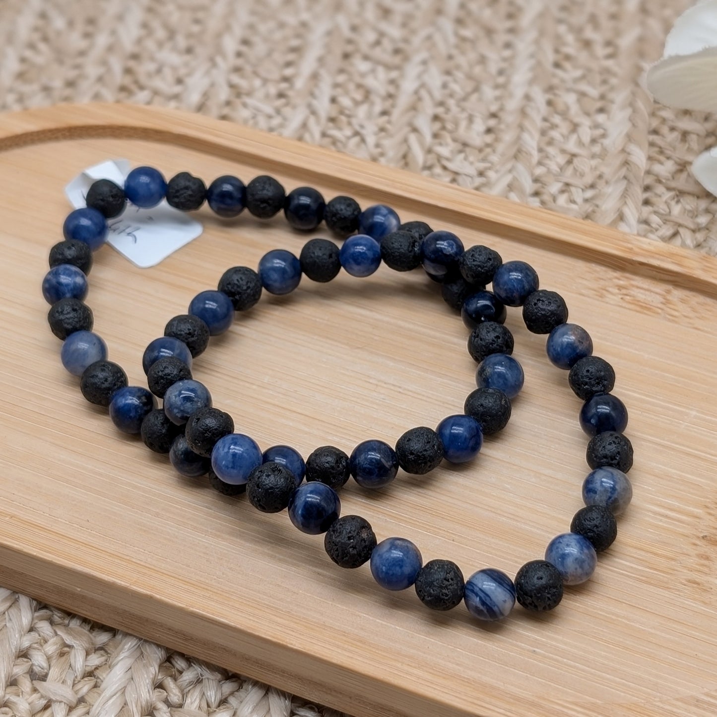 Lava Sodalith Armband 6mm
