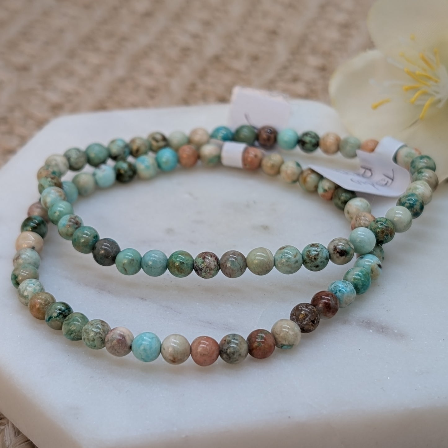 Türkis (Peru) Armband 4 mm