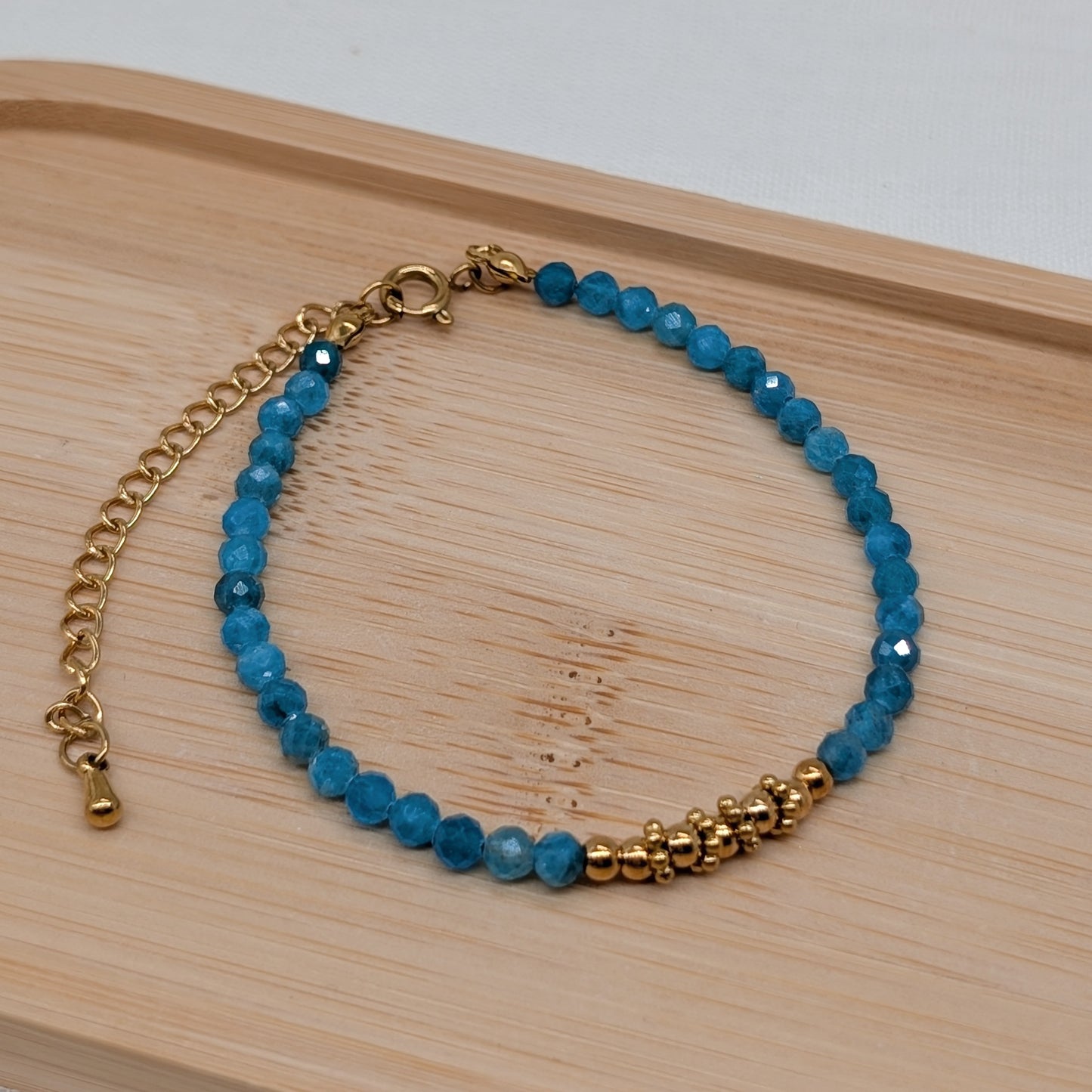 Apatit Armband facettiert 3,5 mm