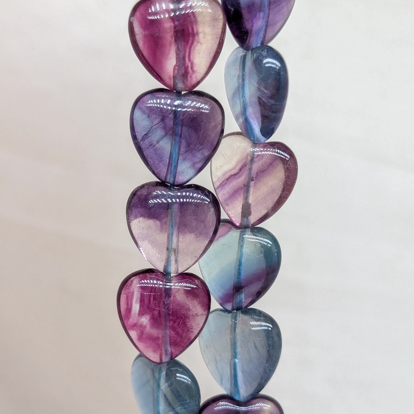 Herz Perle Fluorit