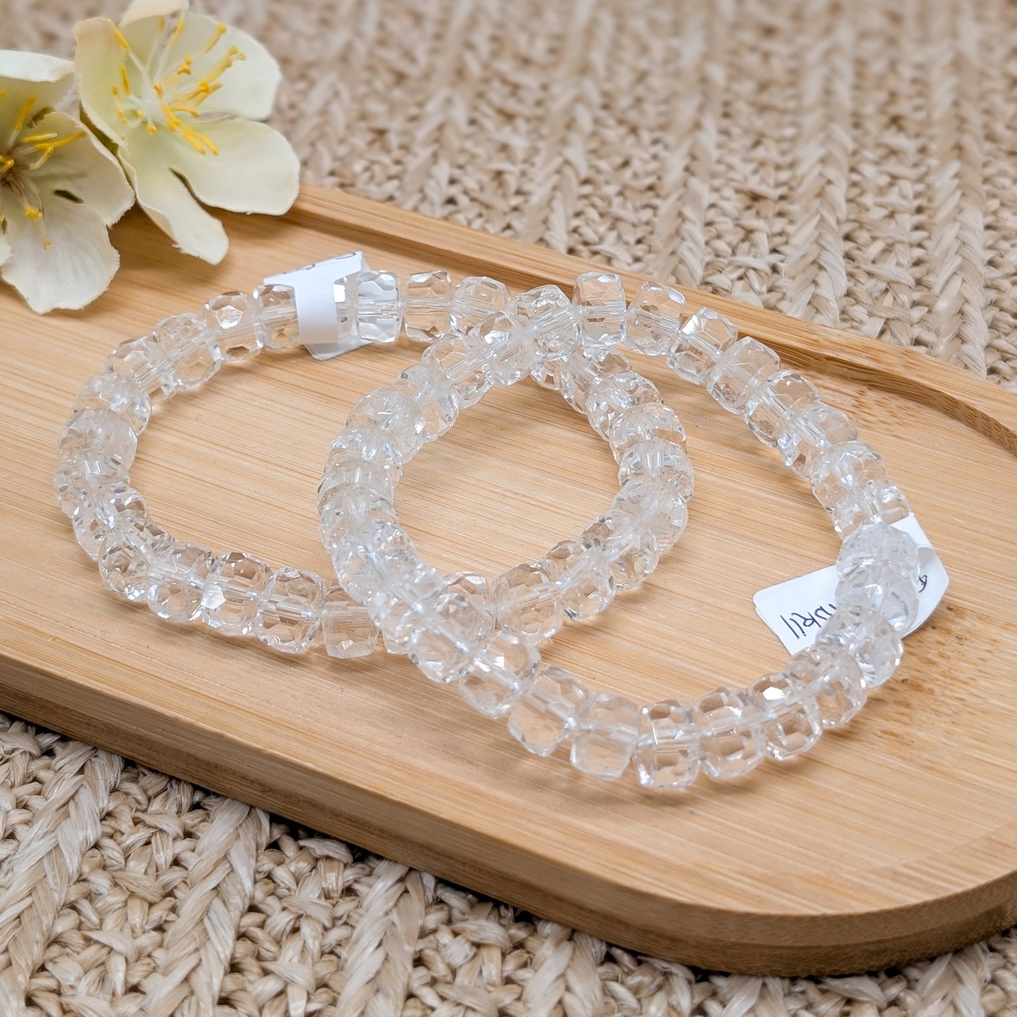 Bergkristall Armband facettiert 8 mm