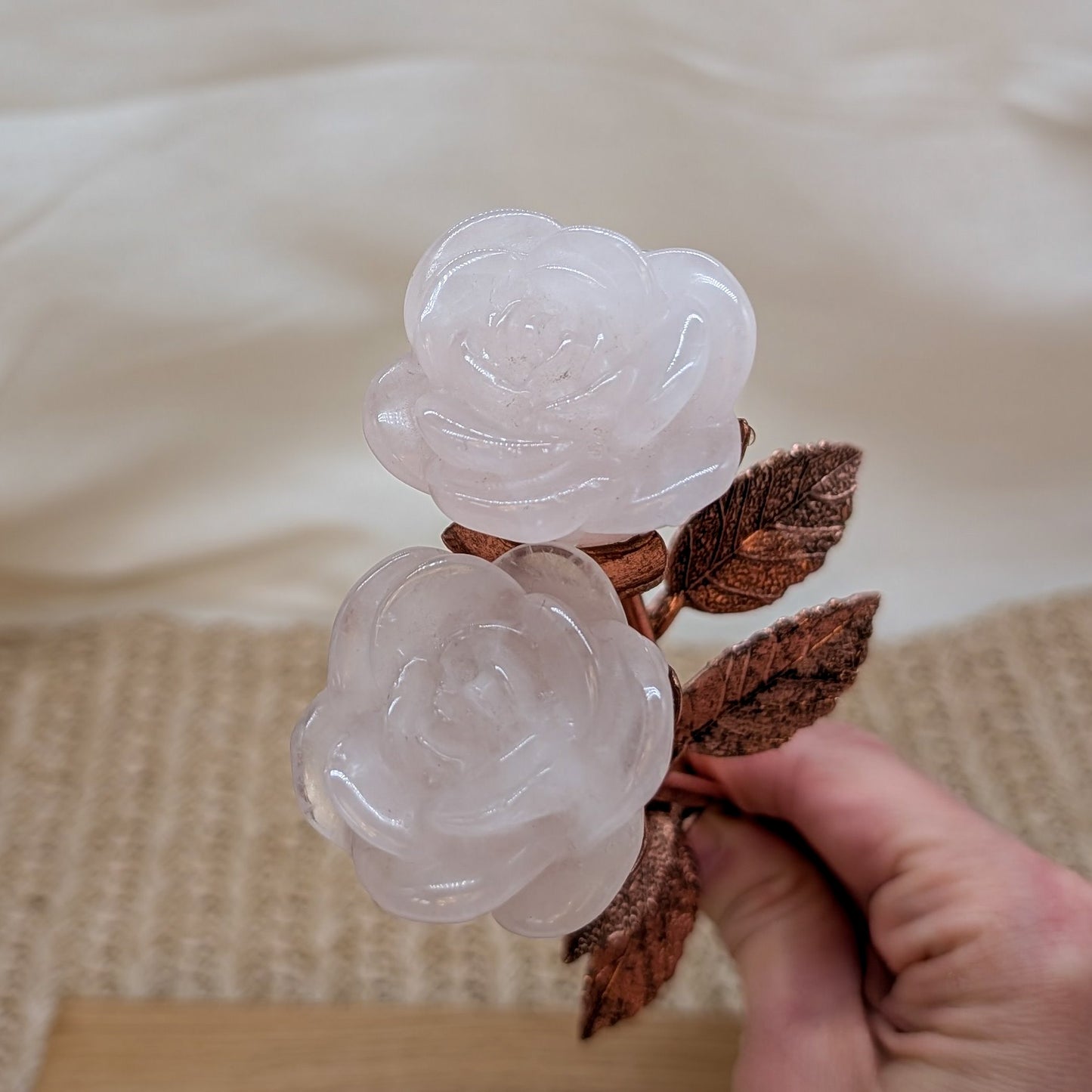 Edelstein Rose Rosenquarz