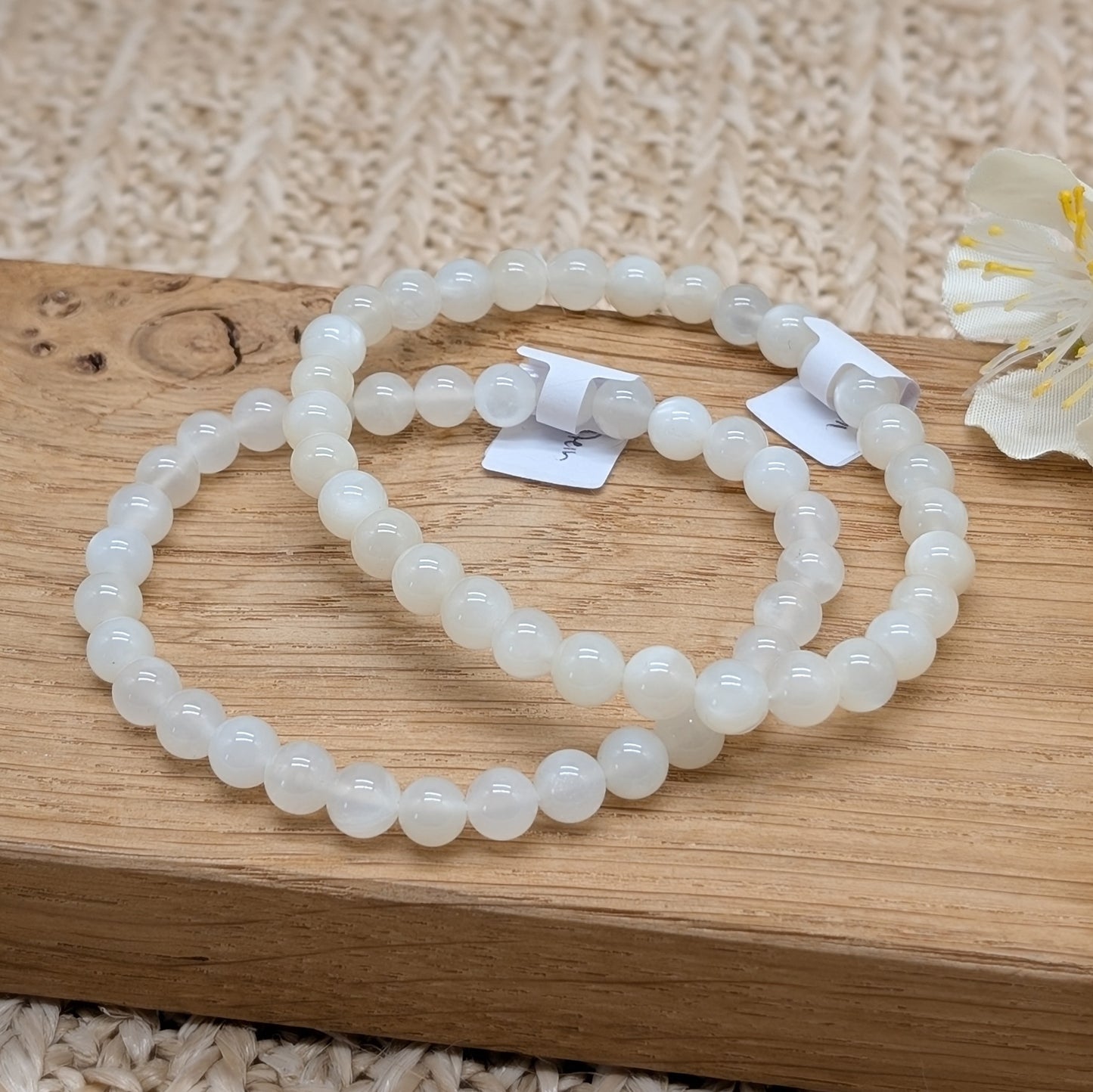 Mondstein Armband 6 mm