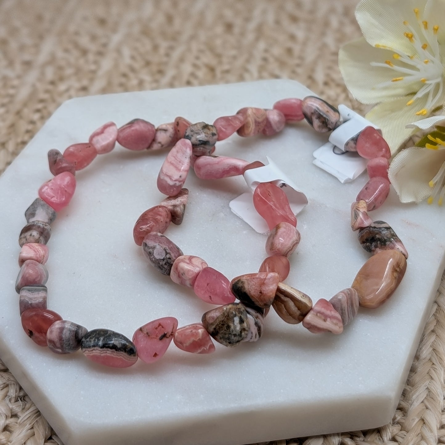 Rhodochrosit Nugget Armband