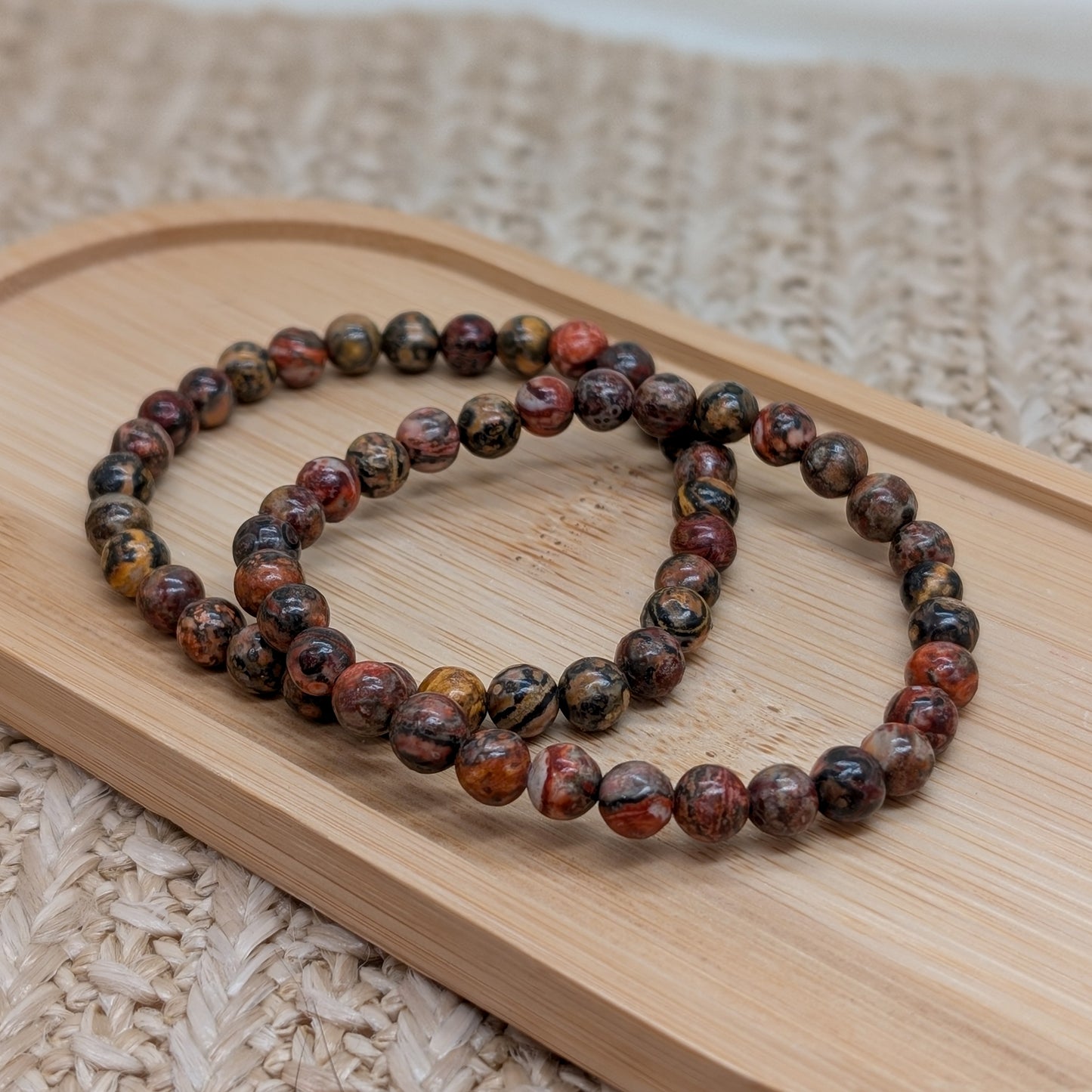 Leopardenjaspis Armband 6mm