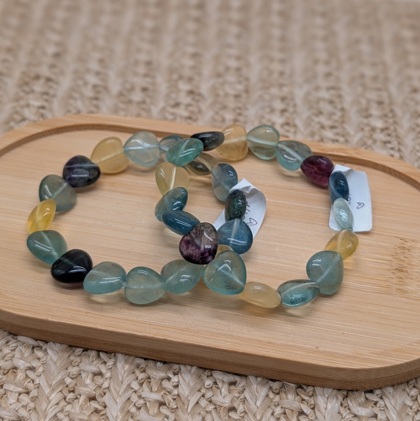 Fluorit Herz Armband