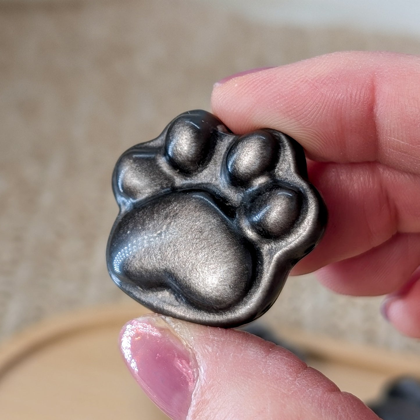 Silber Obsidian Pfote
