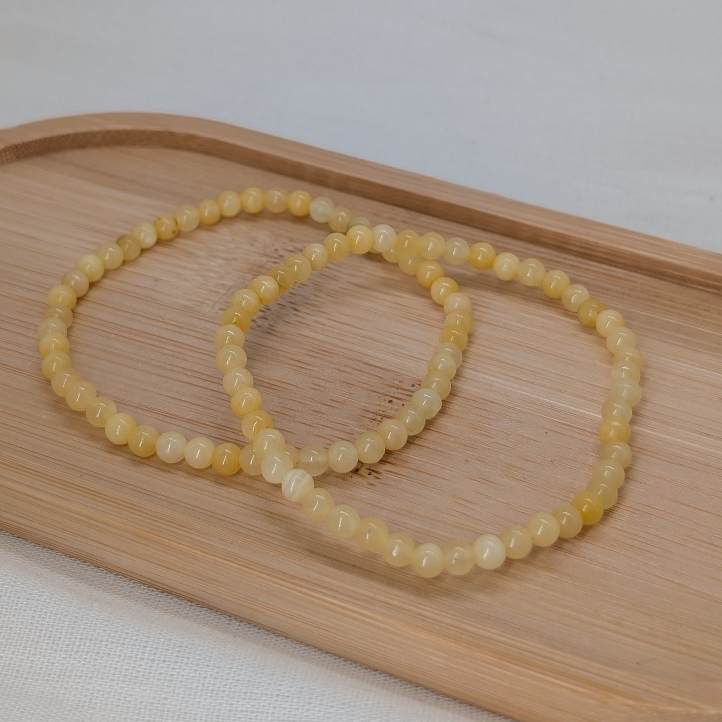 Orangencalcit Armband 4 mm