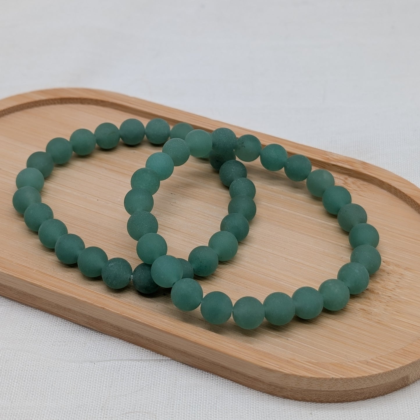 Grüner Aventurin Armband matt 8 mm