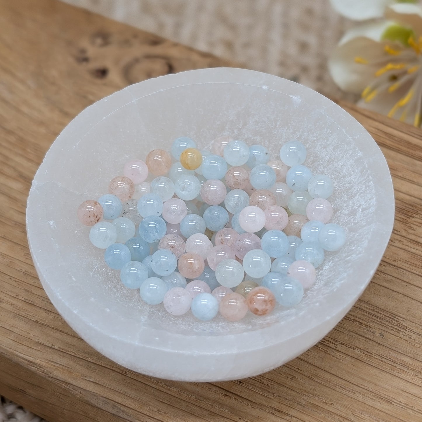 Beryll bunt Perlen 4 mm