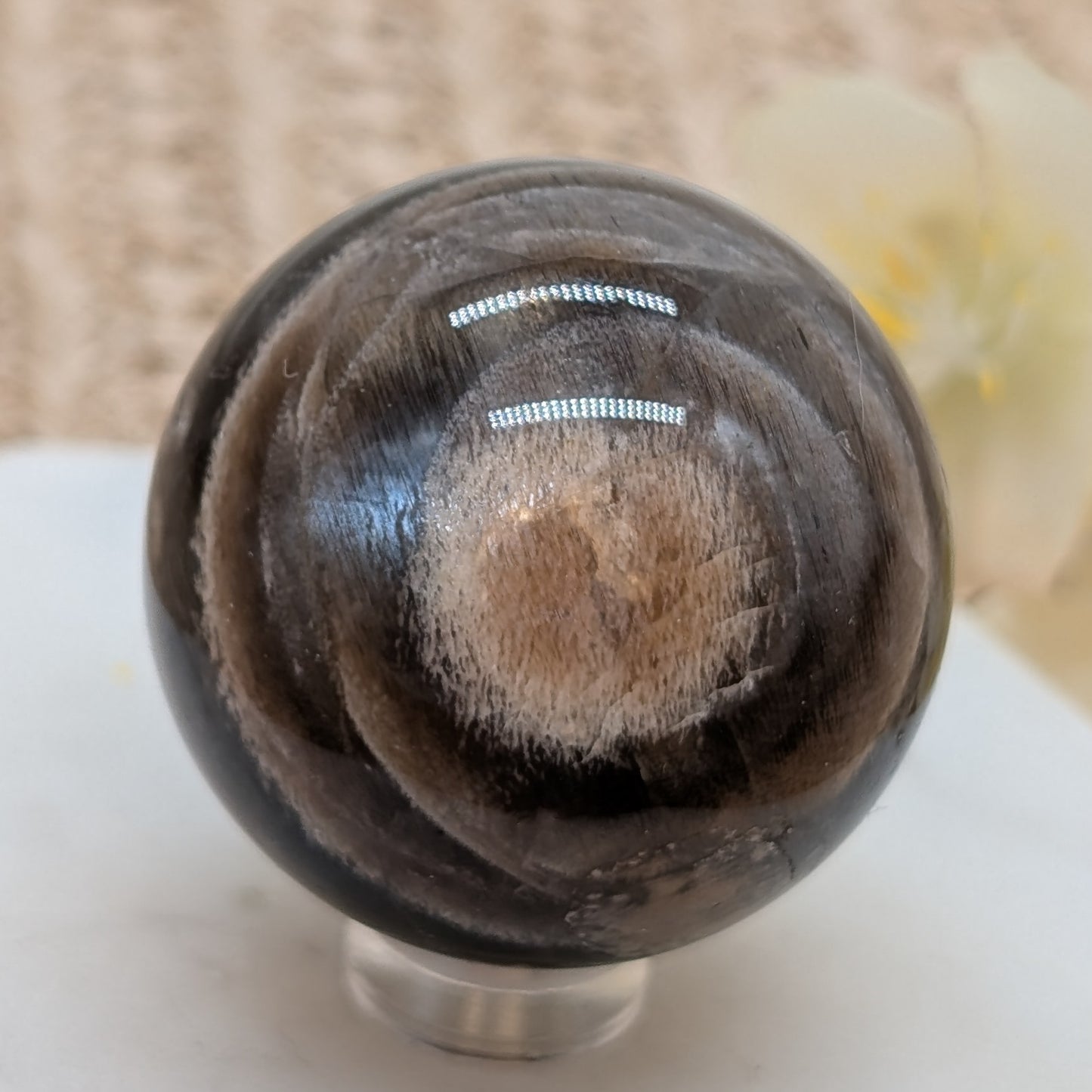 HQ Schwarzer Mondstein Kugel