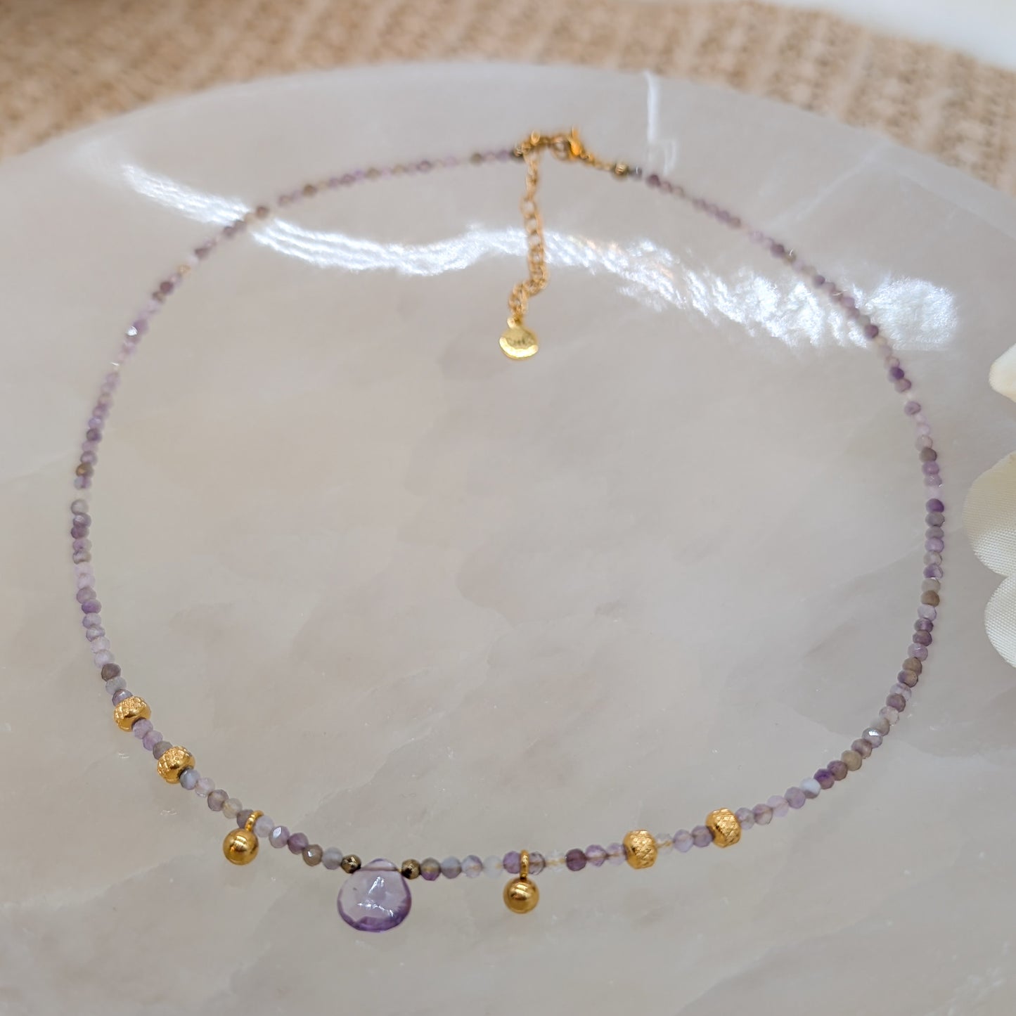 Amethyst Halskette mit Anhänger