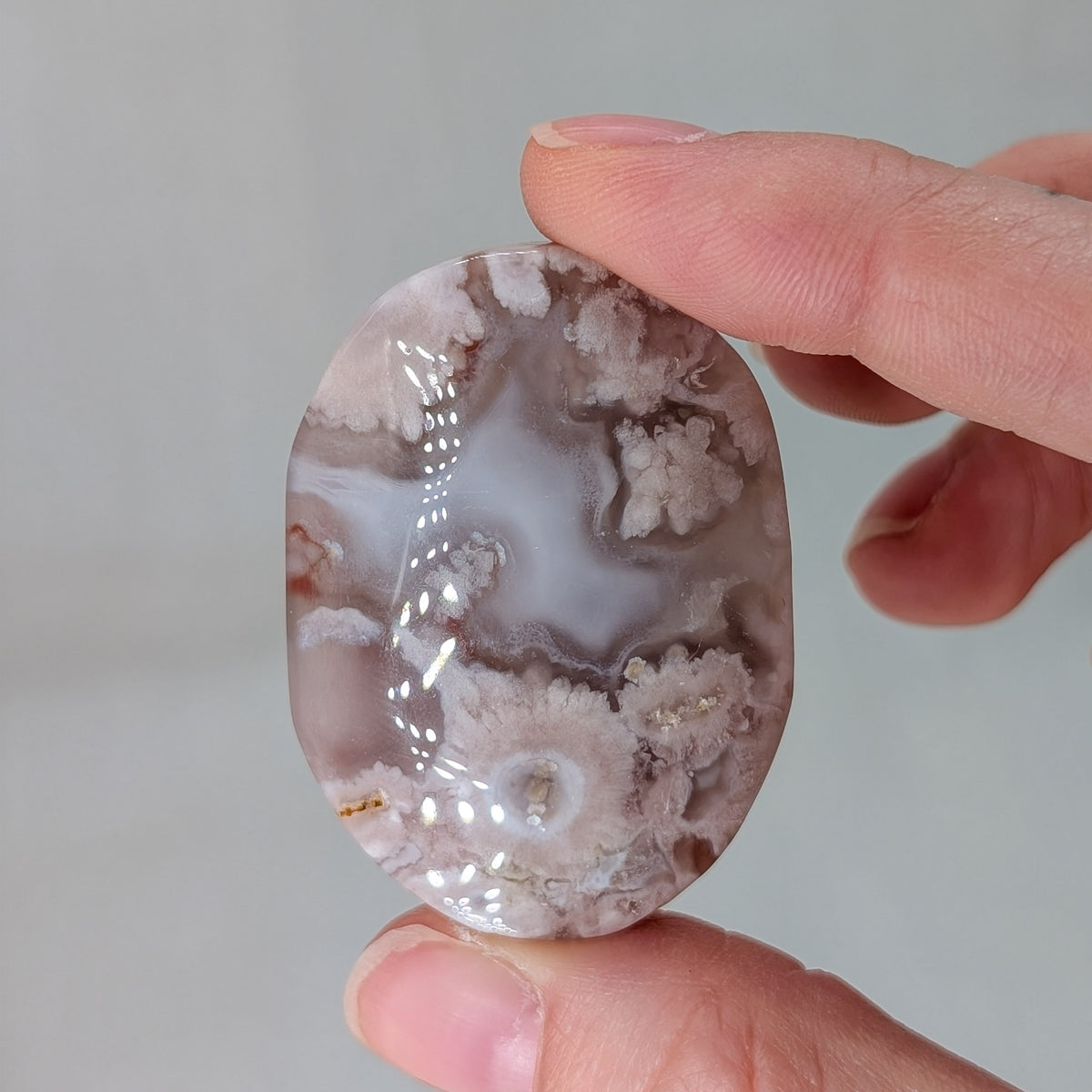 Blumenachat Handstein [A-C]