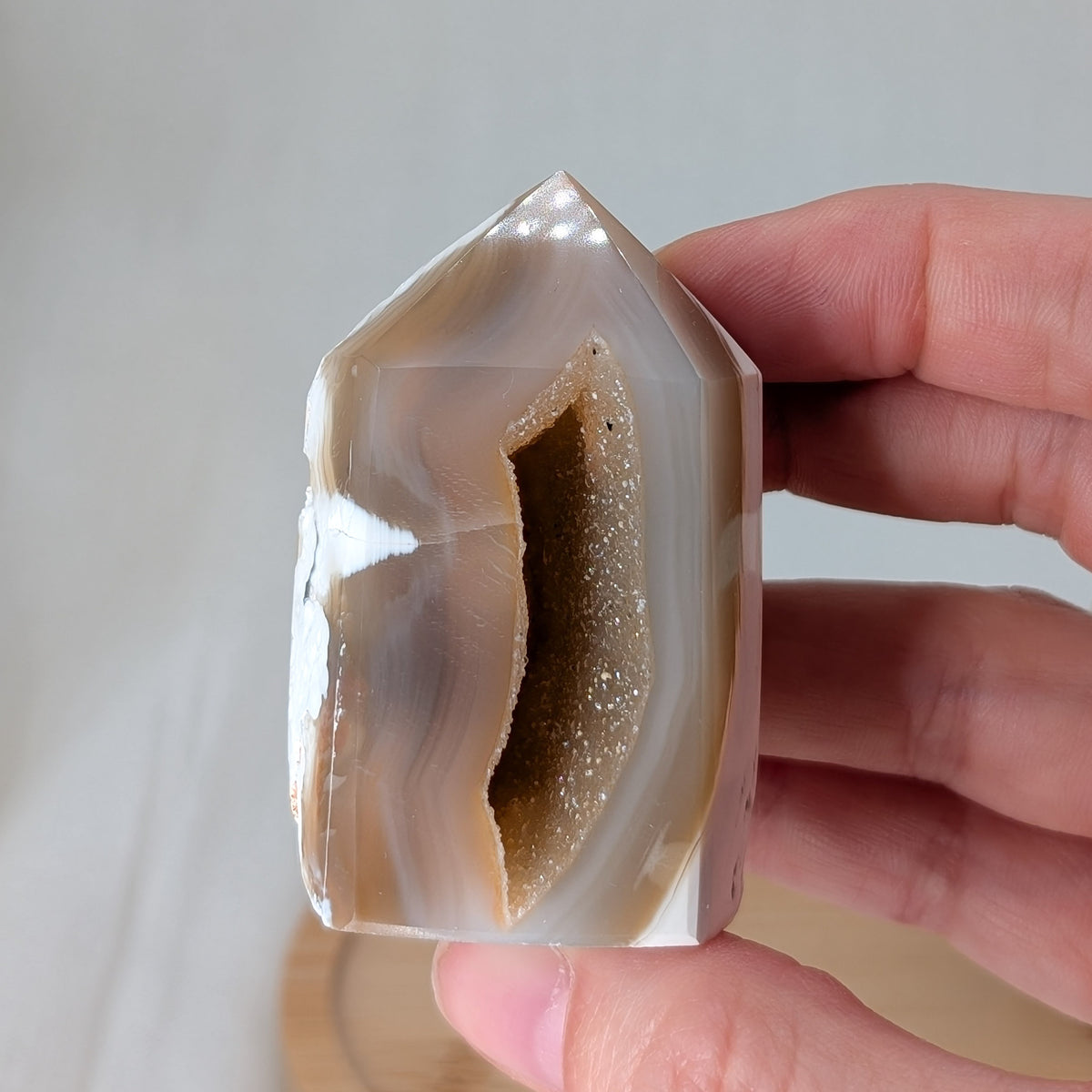 Druzy Achat Turm [C+D]