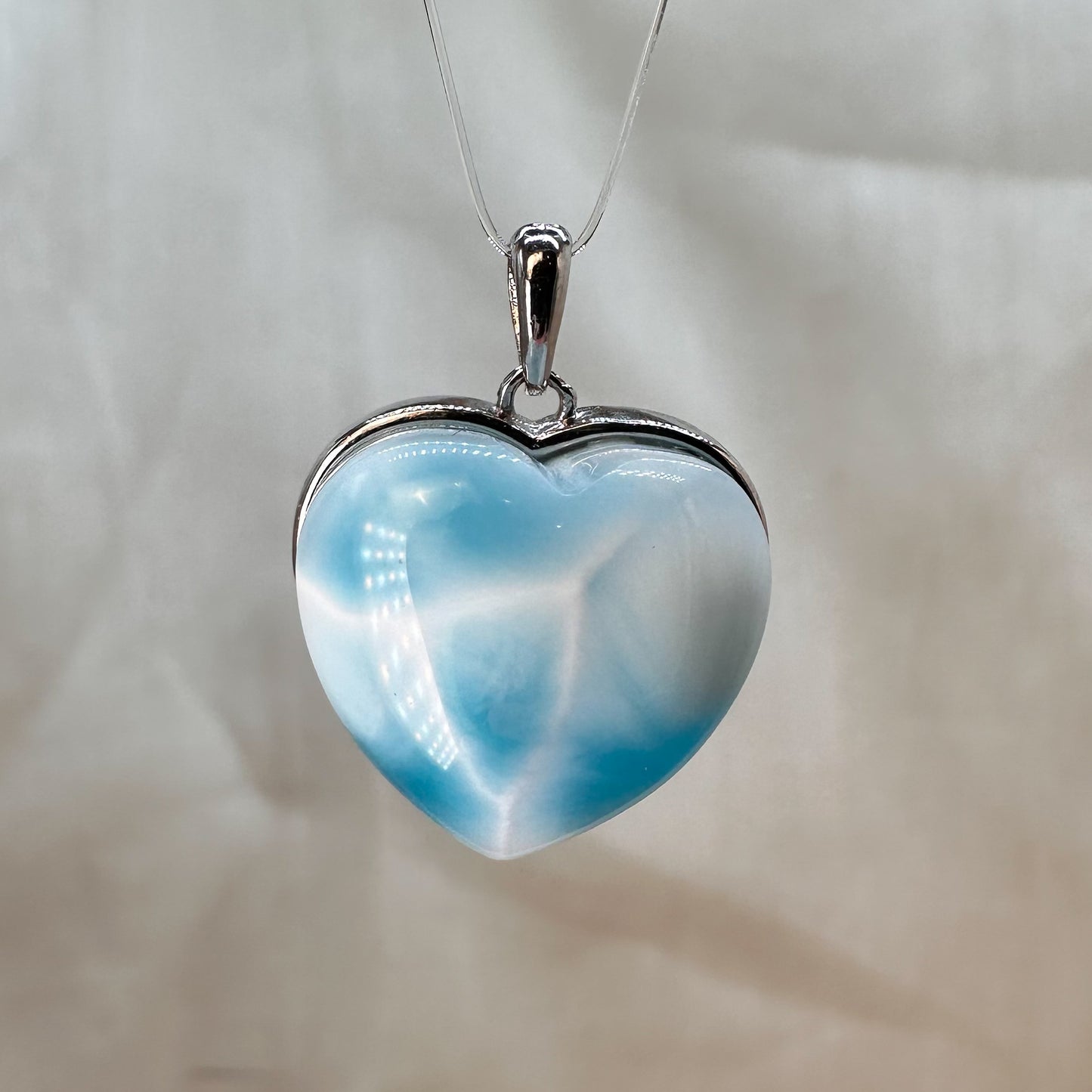Larimar Kettenanhänger Herz [L1]