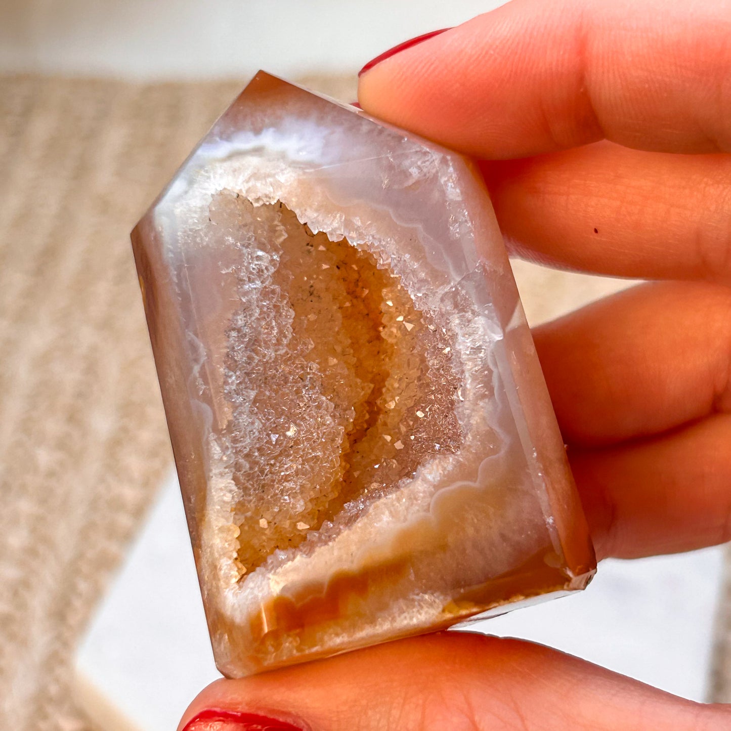 Druzy Achat Turm [DB]