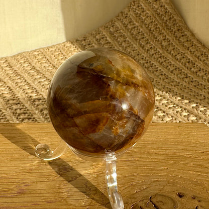 Stern Feuerquarz Golden Healer Kugel [ZT]