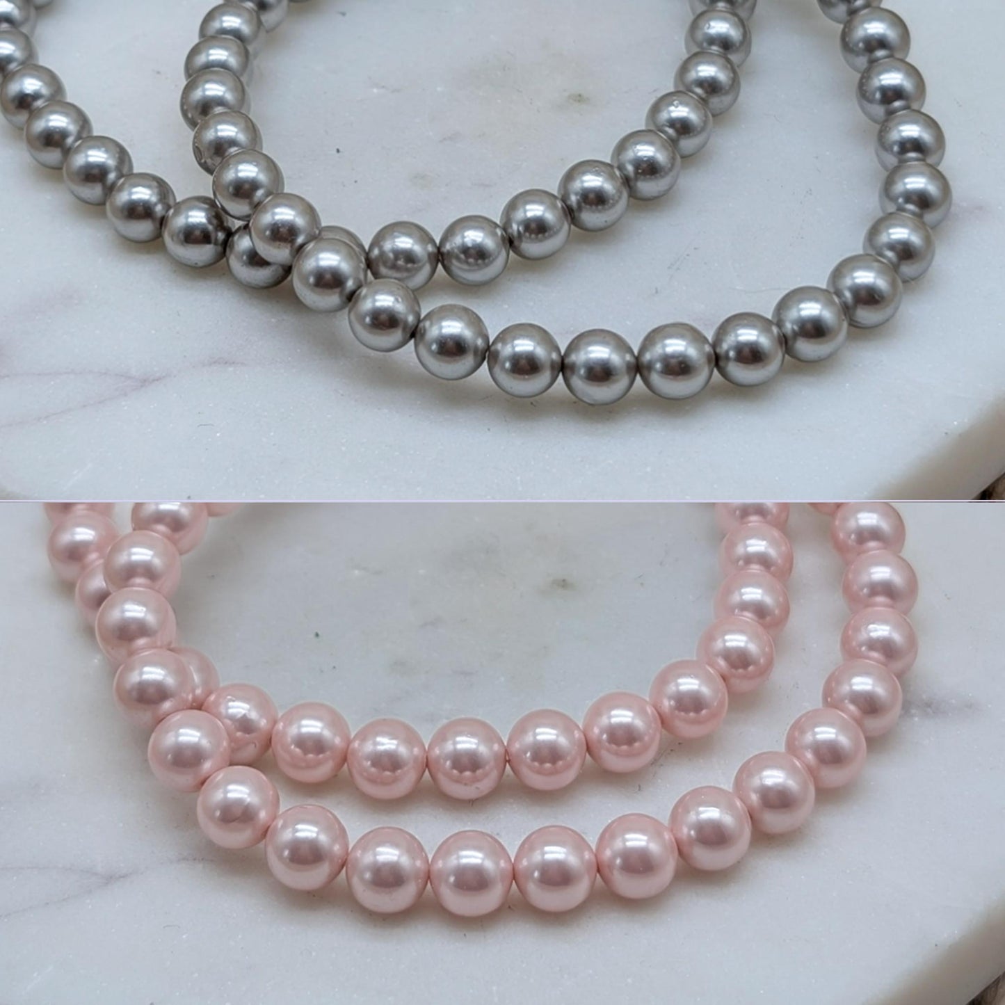 Muschelkern Armband 6 mm