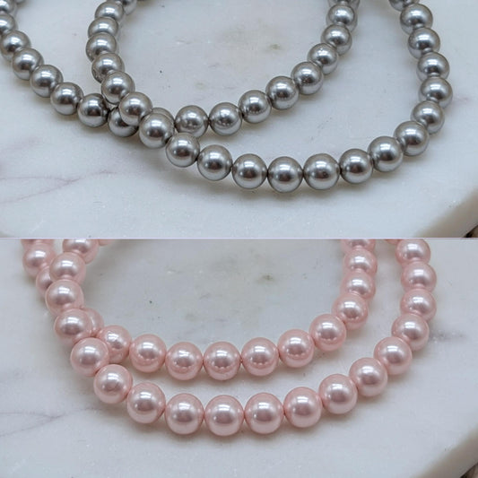 Muschelkern Armband 6 mm