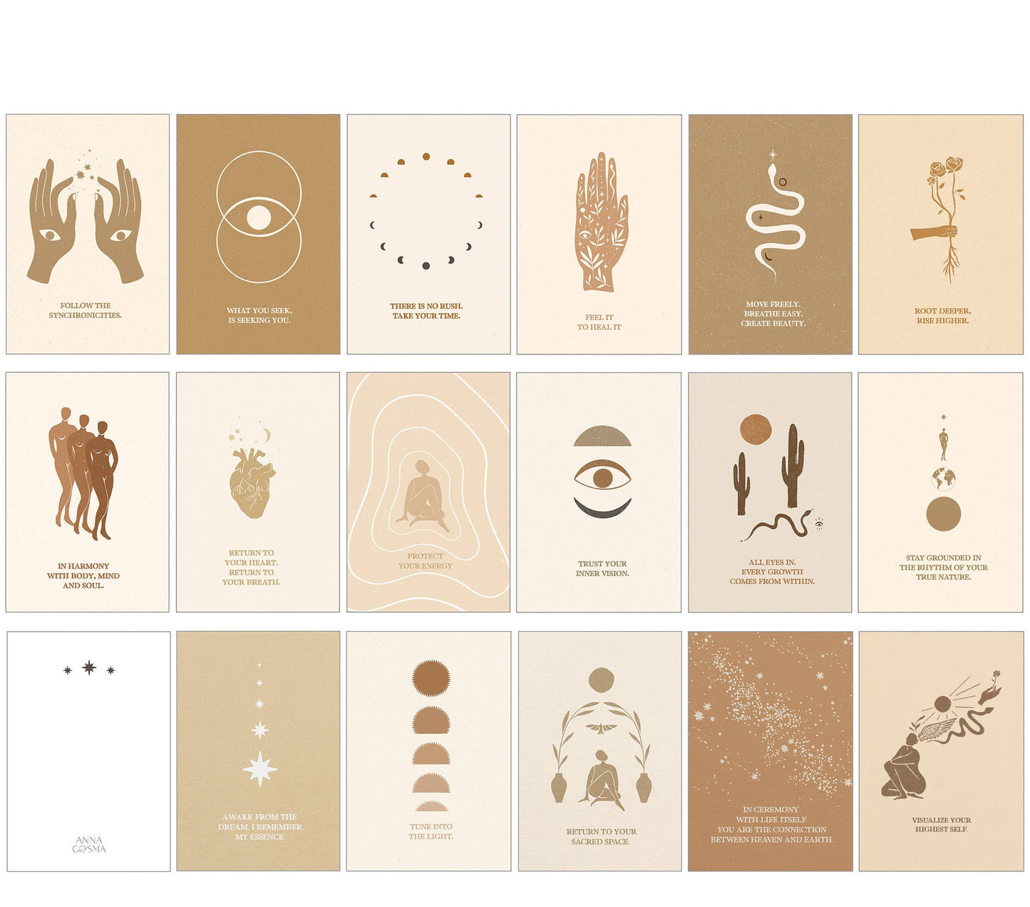 TRUST YOUR INNER VISION - Kartenset mit 17 Affirmationskarten