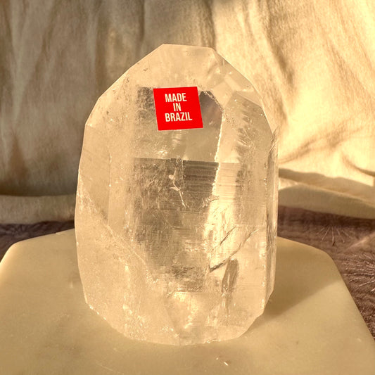 Lemurian Quarz Spitze aus Brasilien
