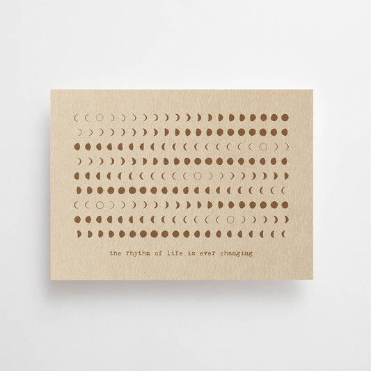 Mondphasen Postkarte