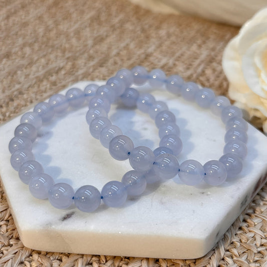 Chalcedon Armband 8 mm
