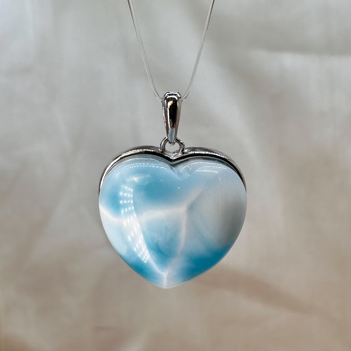 Larimar Kettenanhänger Herz [L1]