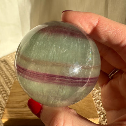 Regenbogen Fluorit Kugel [KX]