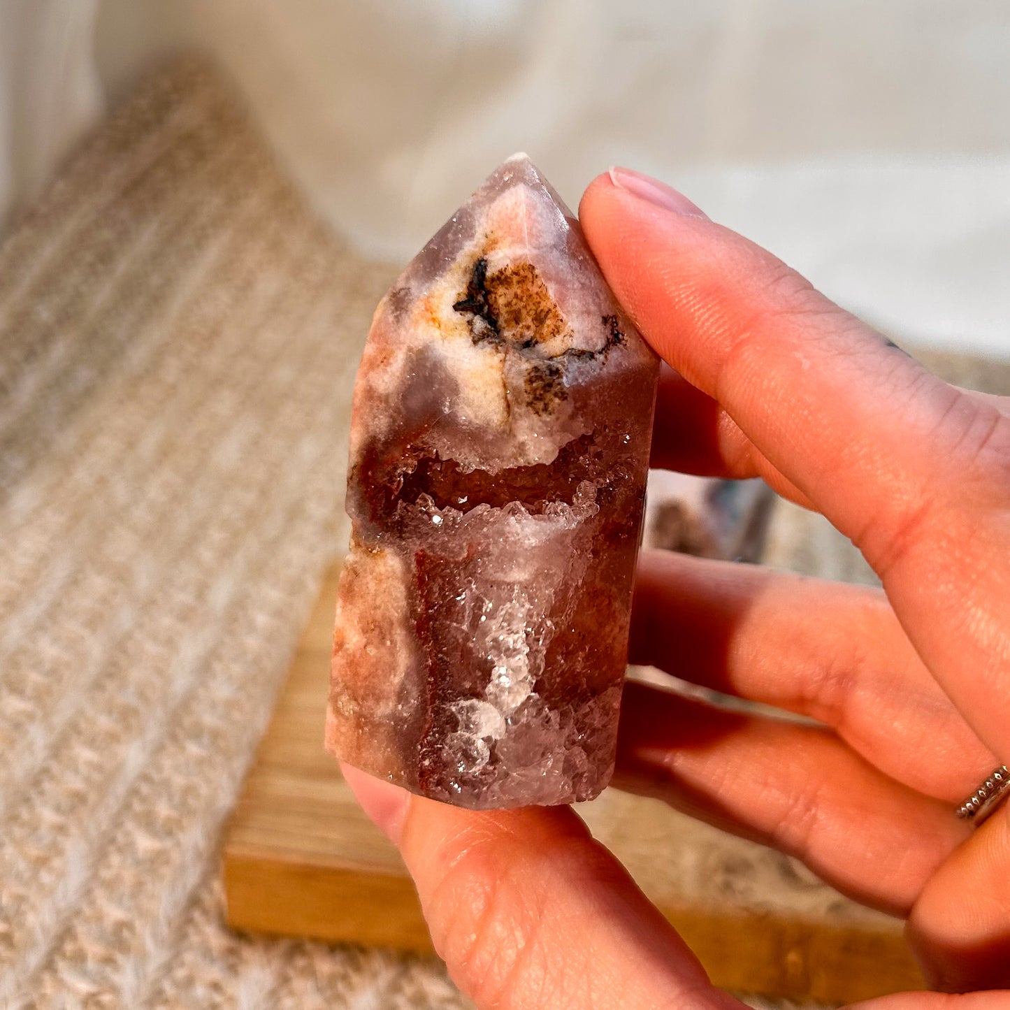 Druzy Pink Amethyst Turm [A-C]