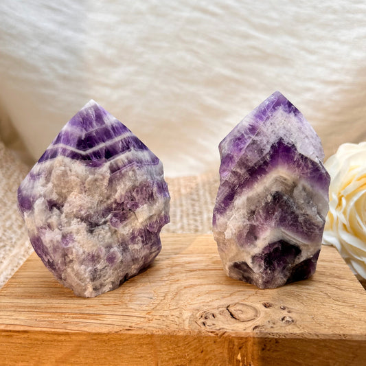 Chevron Amethyst Turm Anschliff [NA + NB]