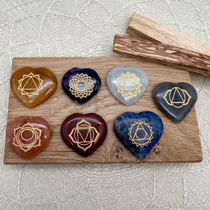 Chakra Herzen Set - Crystales