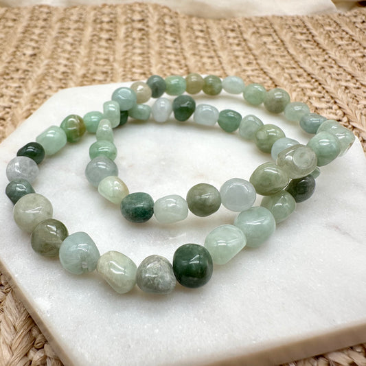 Jade Nugget Armband