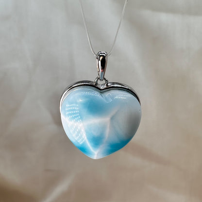 Larimar Kettenanhänger Herz [L1]