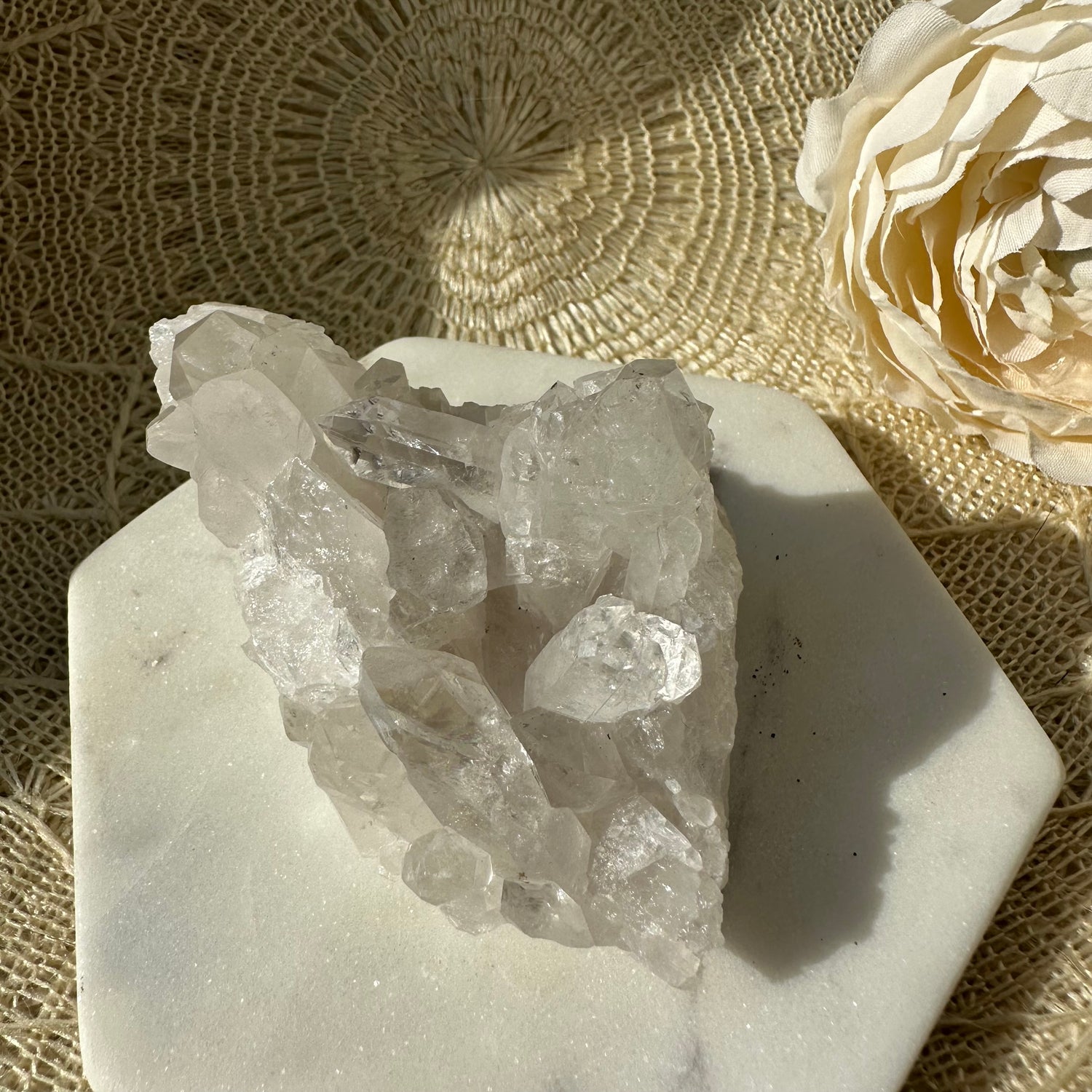 bergkristall Rohstein klare spitzen