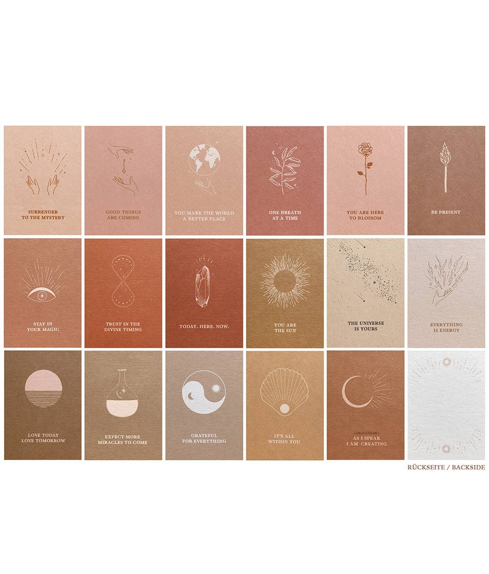 COSMIC AFFIRMATIONS - Kartenset mit 17 Karten - Orakel