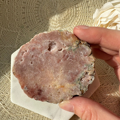 pink amethyst slab