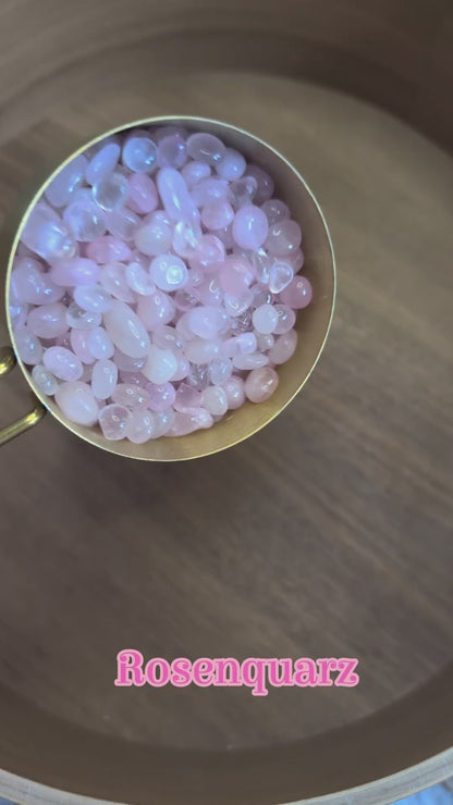 Frühlingsfunkeln Konfetti mit Rosenquarz, Cotton Candy Achat und Mondstein 🌸